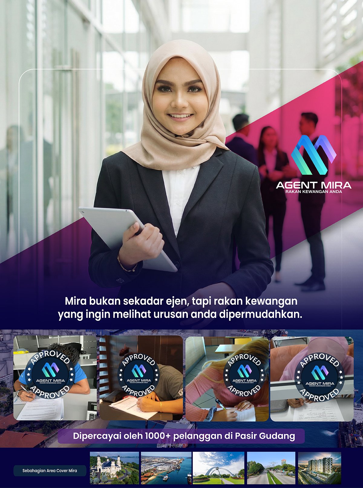 Testimoni pelanggan Agent Mira - Pinjaman peribadi lulus pantas untuk pekerja kilang di Pasir Gudang.