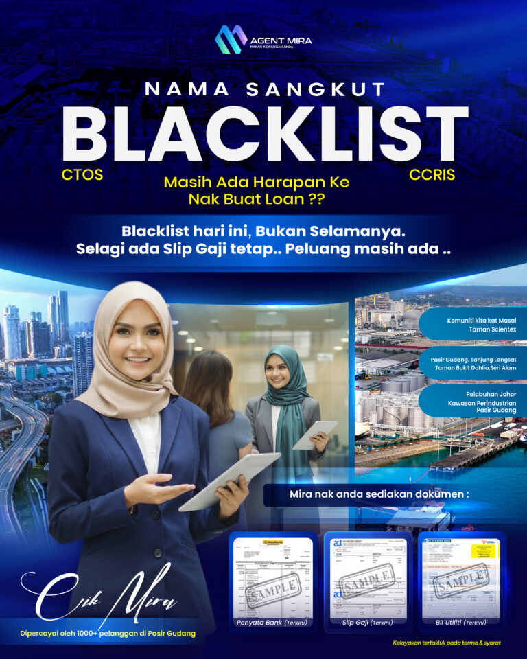 Panduan Pinjaman Peribadi Pasir Gudang: Cara Mohon Jika Ada Blacklist, CTOS & CCRIS (2026)